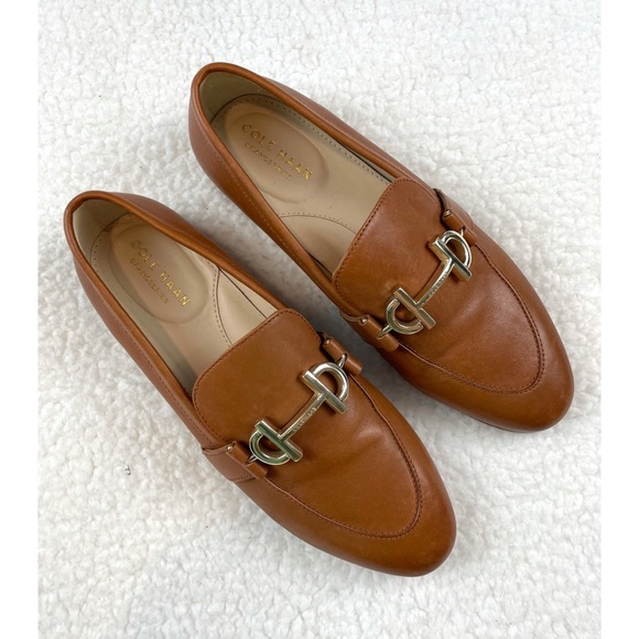 Cole Haan Shoes - COLE HAAN • Tan Genuine Leather Modern Classics Slip-On Loafers
